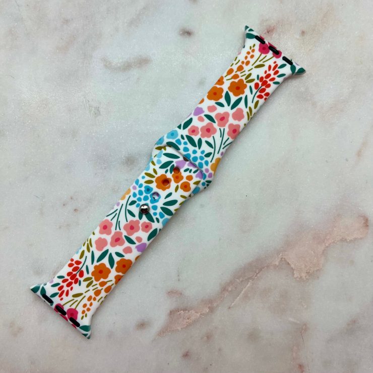 A photo of the Spring Floral Apple Watch Band product