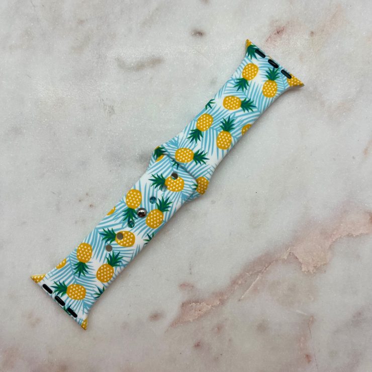 A photo of the Tropical Pineapple Apple Watch Band product