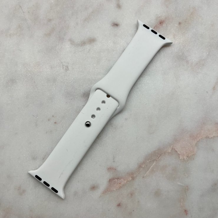 A photo of the White Apple Watch Band product