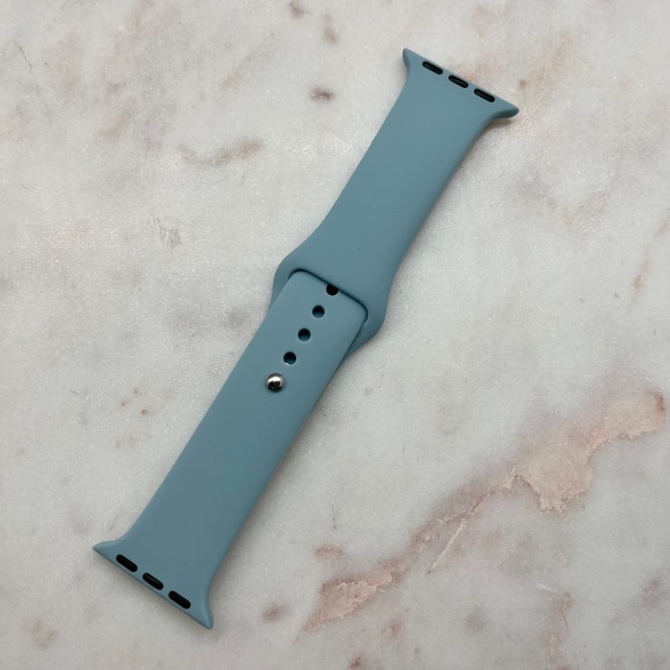 A photo of the Blue Gray Apple Watch Band product