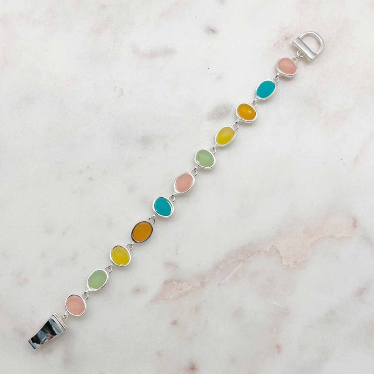 A photo of the Pastel Sea Glass Bracelet product