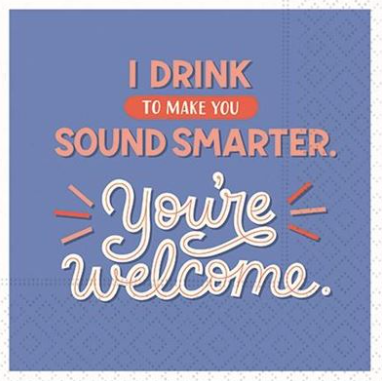 A photo of the You Sound Smarter Napkins product
