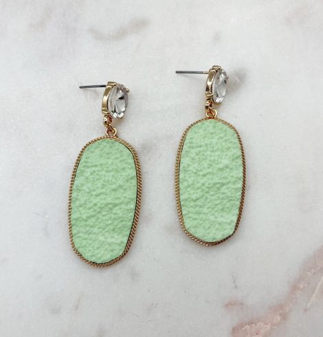 A photo of the Camille Earrings In Seafoam product