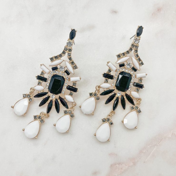 A photo of the Double Take Earrings In Black product