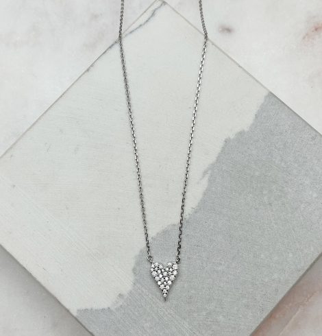 A photo of the Dripping Hearts Necklace product