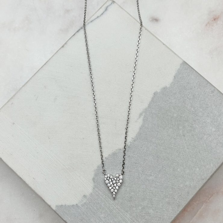 A photo of the Dripping Hearts Necklace product