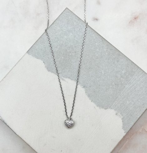 A photo of the Simple Heart Necklace product