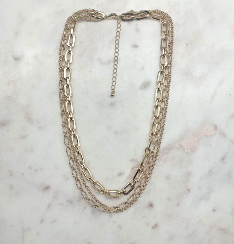 A photo of the Multi Layer Gold Chain product