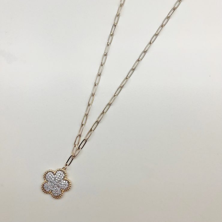 A photo of the Pretty As A Flower Necklace product