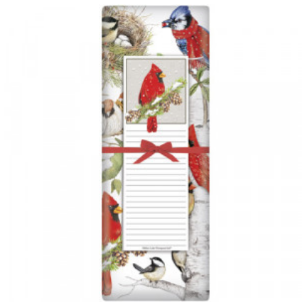 A photo of the Winter Birds Towel & Notepad Set product