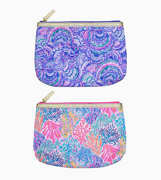A photo of the Lilly Pulitzer Insulated Snack Bag Set product