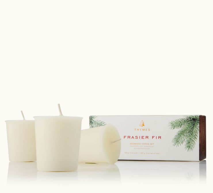 A photo of the Frasier Fir Votive Candle Set product