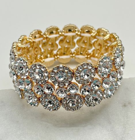A photo of the Nora Stretch Bracelet In Gold product