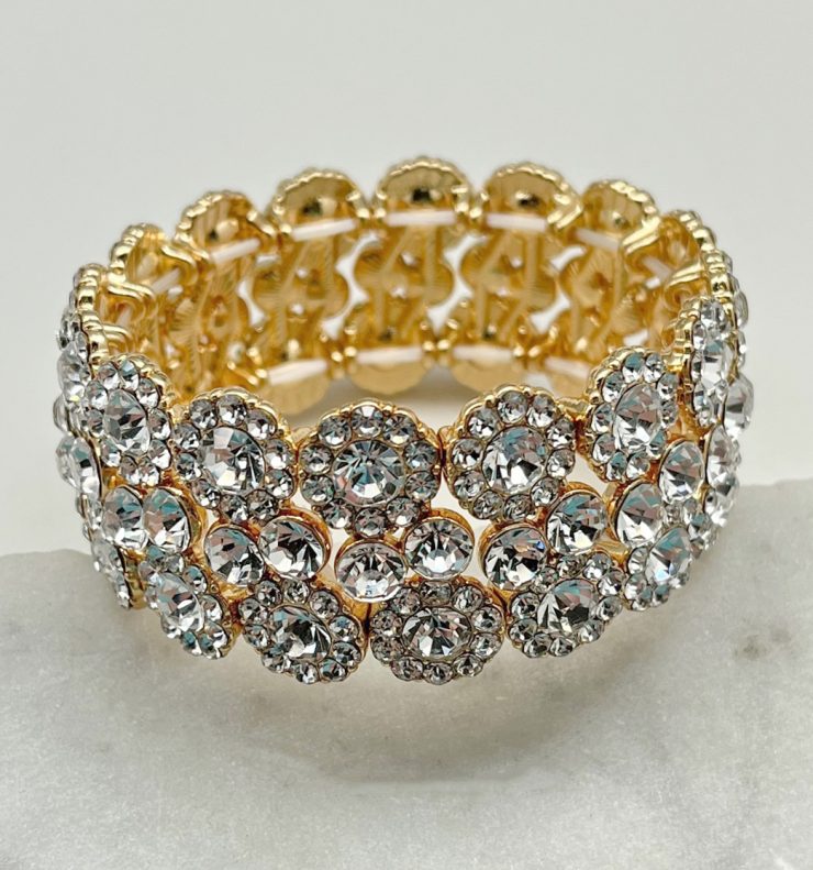 A photo of the Nora Stretch Bracelet In Gold product