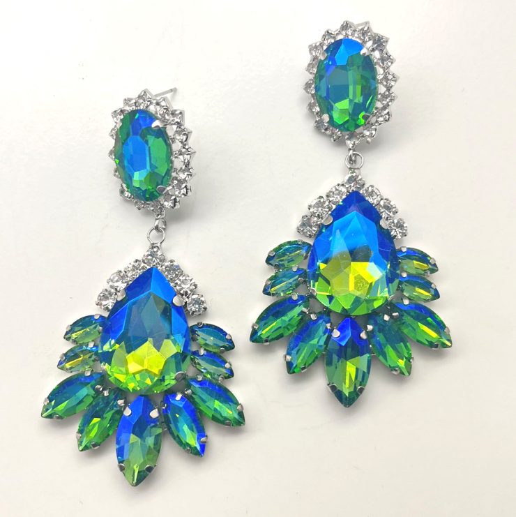 A photo of the Reina Earrings In Green product