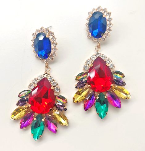 A photo of the Reina Earrings In Multi Color product