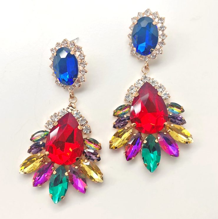 A photo of the Reina Earrings In Multi Color product