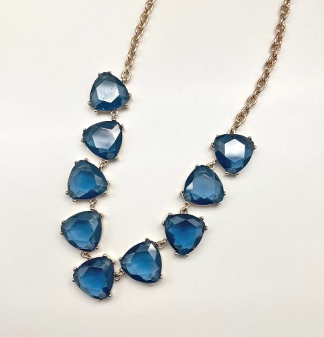 A photo of the Kinsley Necklace In Blue product