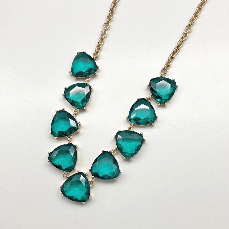 A photo of the Kinsley Necklace In Green product