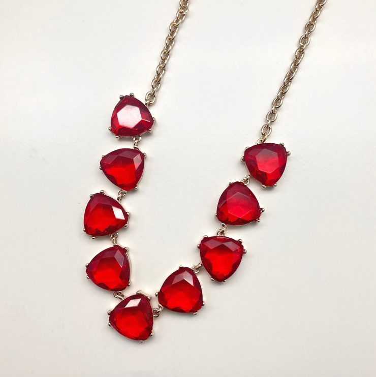 A photo of the Kinsley Necklace In Red product