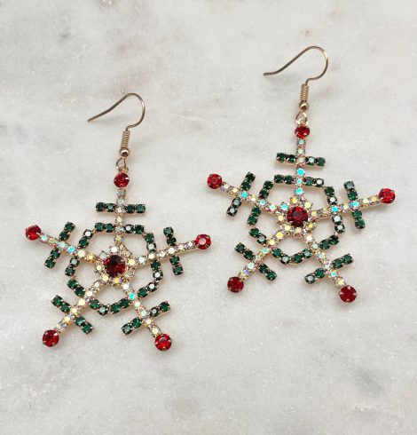 A photo of the Snowflake Earrings product