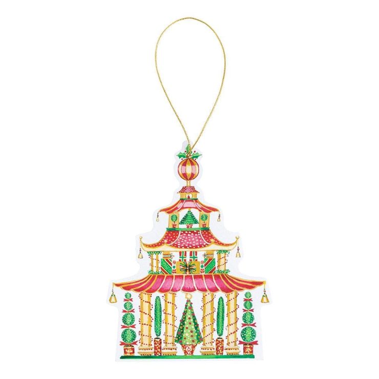 A photo of the Christmas Pagoda Gift Tags product