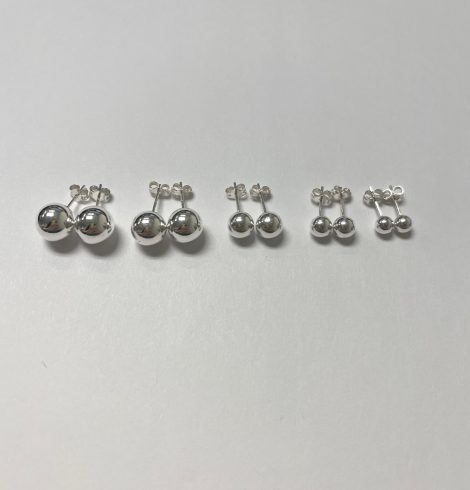 A photo of the Sterling Silver Ball Studs product