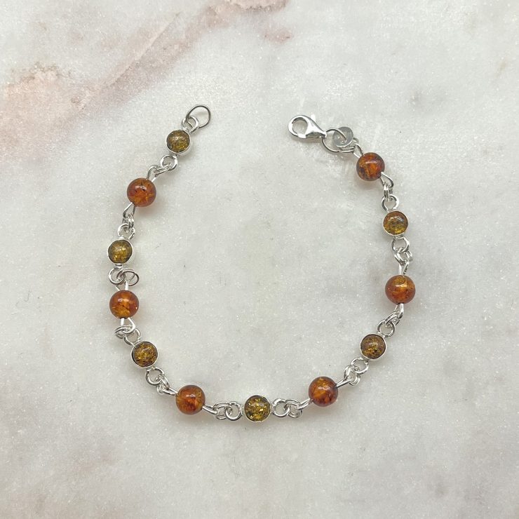 A photo of the Ava Amber Link Bracelet product