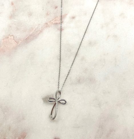 A photo of the Open Cross Necklace product