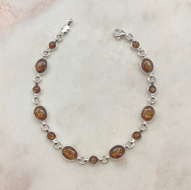 A photo of the Serena Amber Bracelet product
