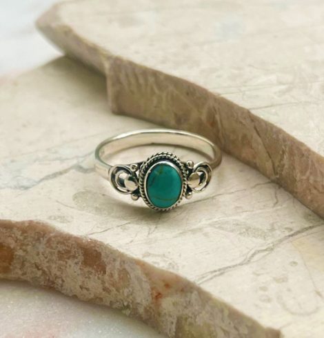 A photo of the Sterling Silver Turquoise Ring product