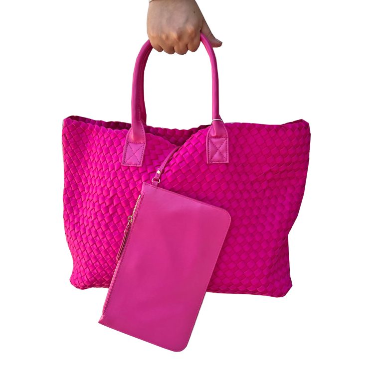 A photo of the Ithaca Tote in Hot Pink product