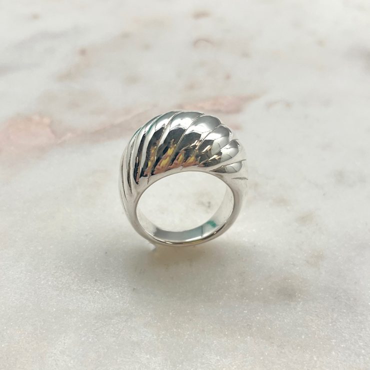 A photo of the Sterling Silver Graduated Twist Ring product