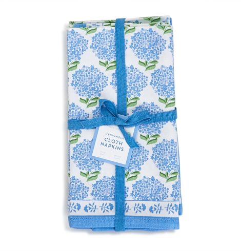 A photo of the Hydrangea Cloth Napkins product