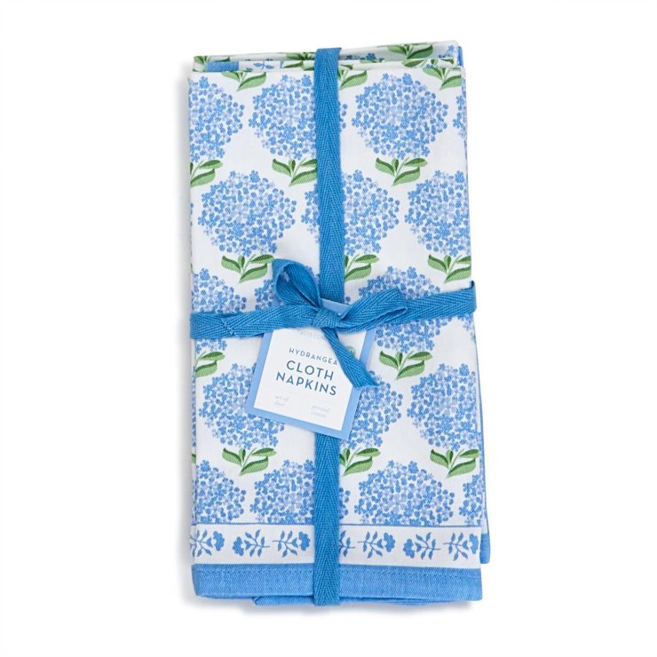A photo of the Hydrangea Cloth Napkins product