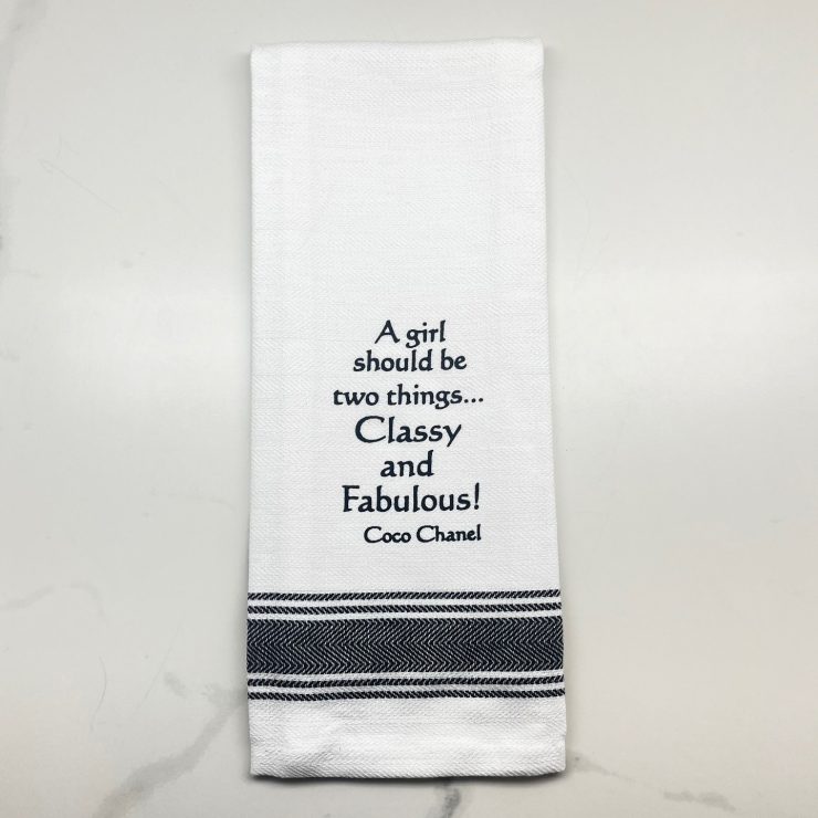 A photo of the Classy and Fabulous Towel product