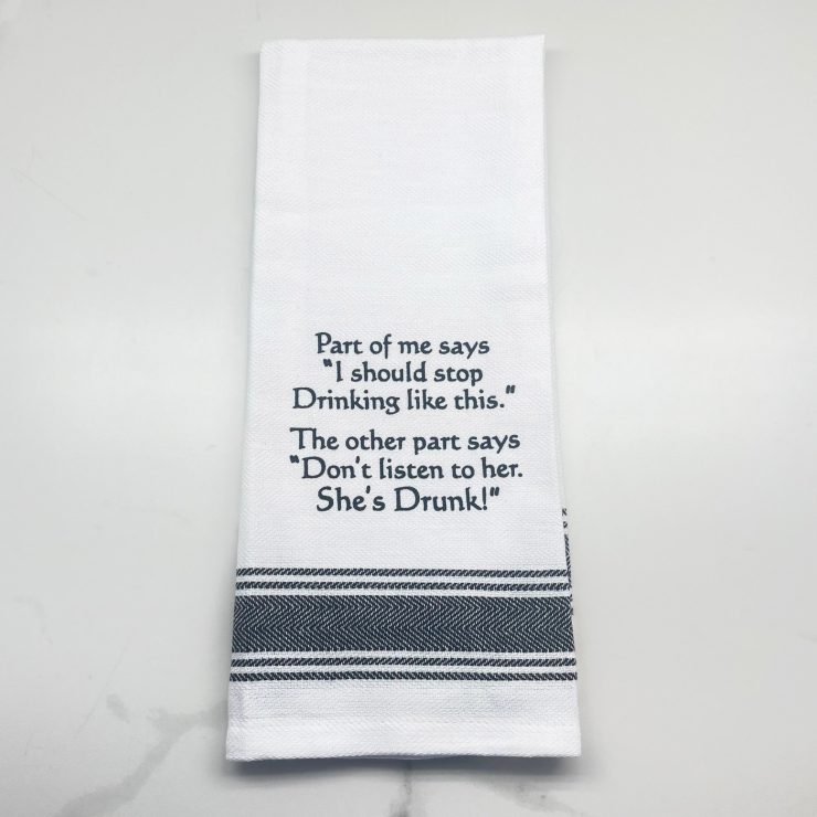 A photo of the Don't Listen to Her Towel product