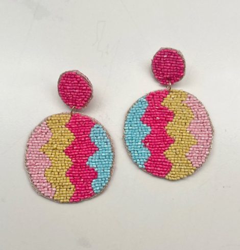 A photo of the Gemma Beaded Earrings in Multi product