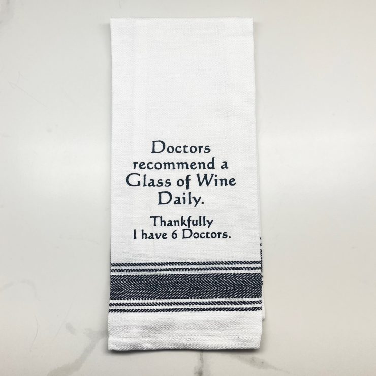 A photo of the Glass of Wine Daily Towel product