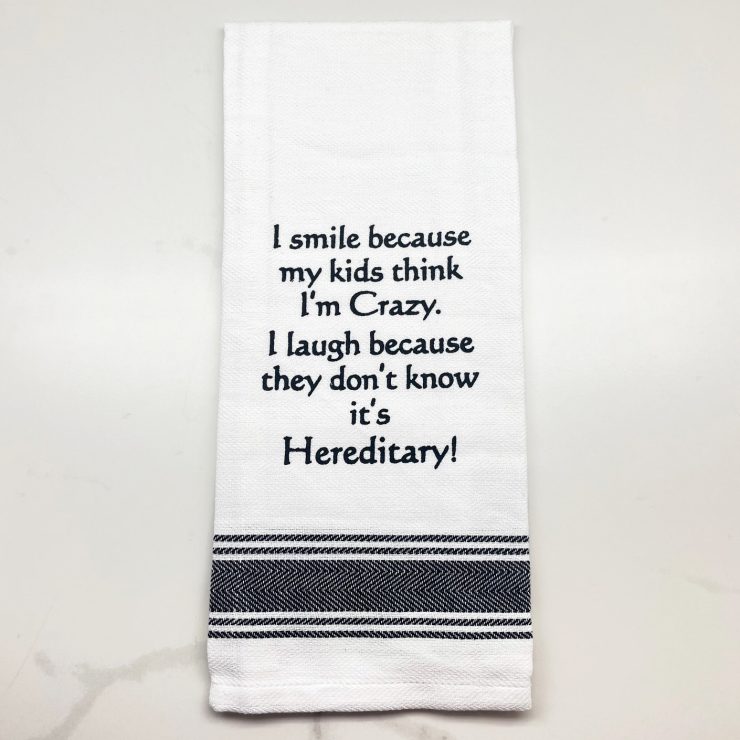 A photo of the It's Hereditary Towel product