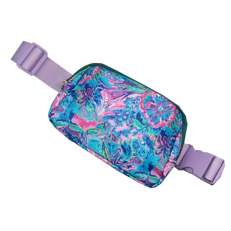 A photo of the Pretty in Pink Floral Belt Bag product