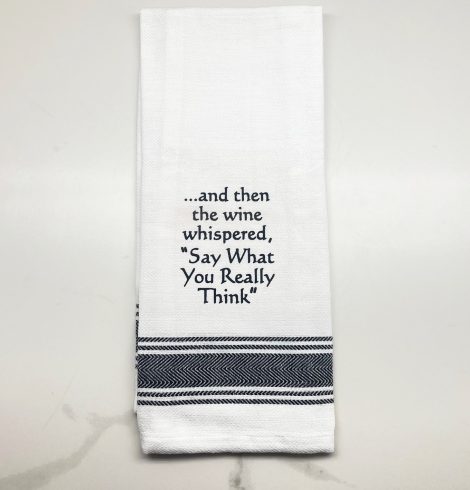 A photo of the Say What You Really Think Towel product