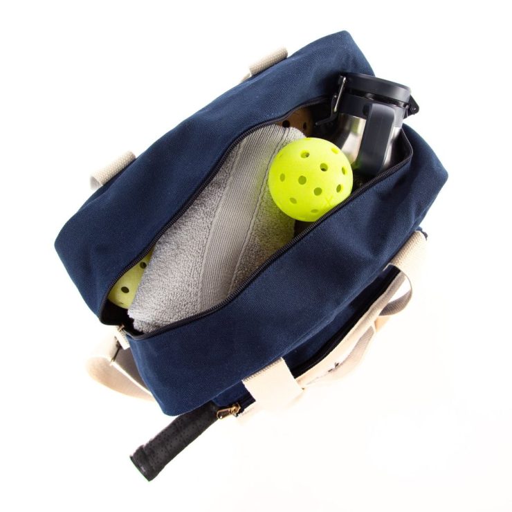 A photo of the Pickleball Canvas Tote product