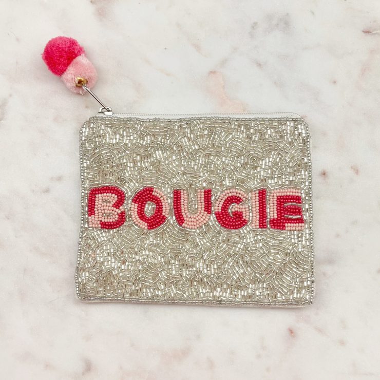 A photo of the Bougie Beaded Coin Pouch product