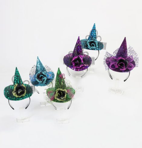 A photo of the Glitter Rose Witch Headband product