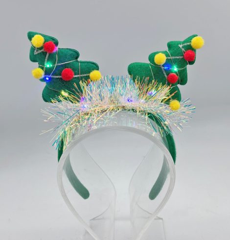 A photo of the Light Up Christmas Tree Headband product