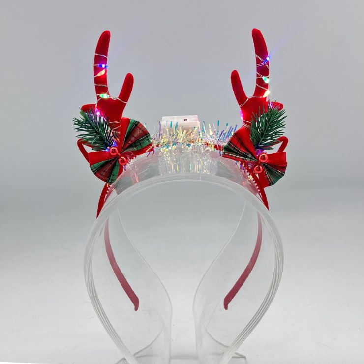 A photo of the Light Up Reindeer Headband product