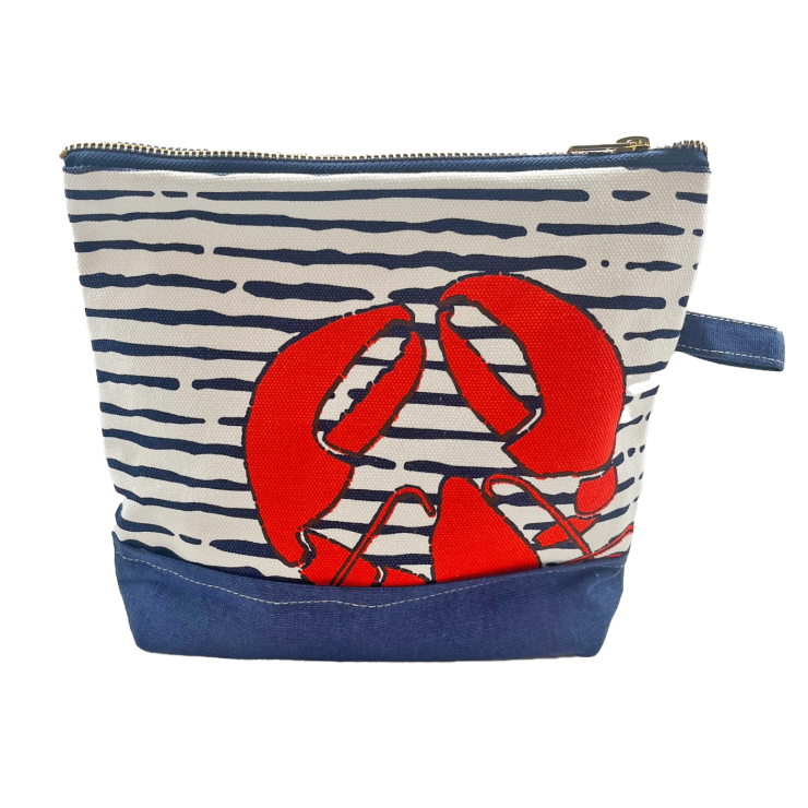 A photo of the Lobster Canvas Cosmetic Bag product