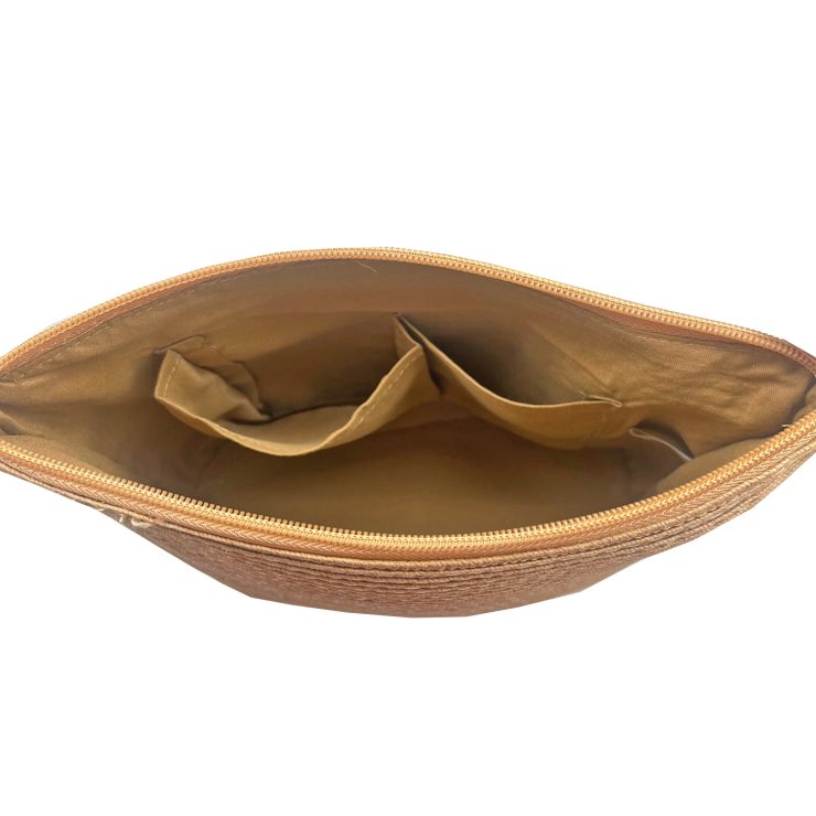 A photo of the Straw Crossbody Bag in Toast product