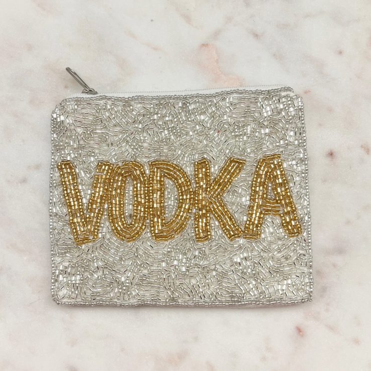 A photo of the Vodka Beaded Coin Pouch product